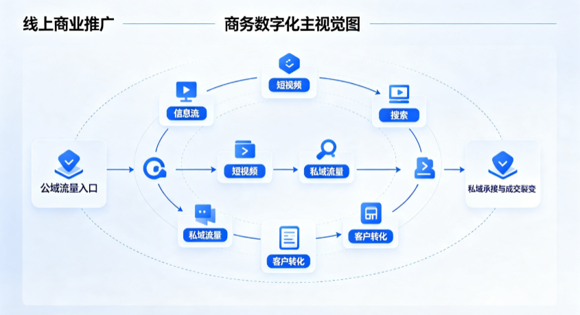 高密市线上商业推广怎么做？全域流量闭环搭建与低成本转化实战指南